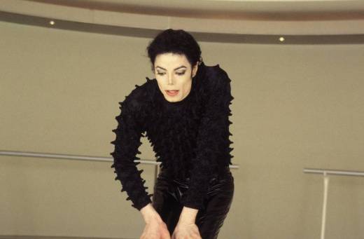 Майкл Джексон на съёмках клипа Scream
