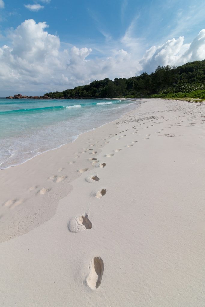 Белый песок Сейшельских островов