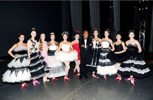 Валентино с артистами нью-йоркского балета 