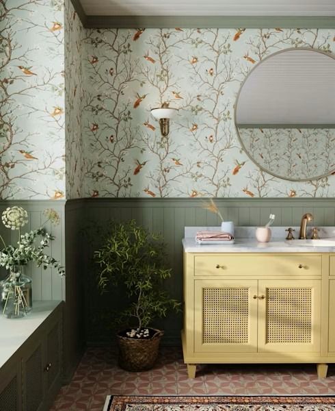 Ванная комната в стиле шинуазри