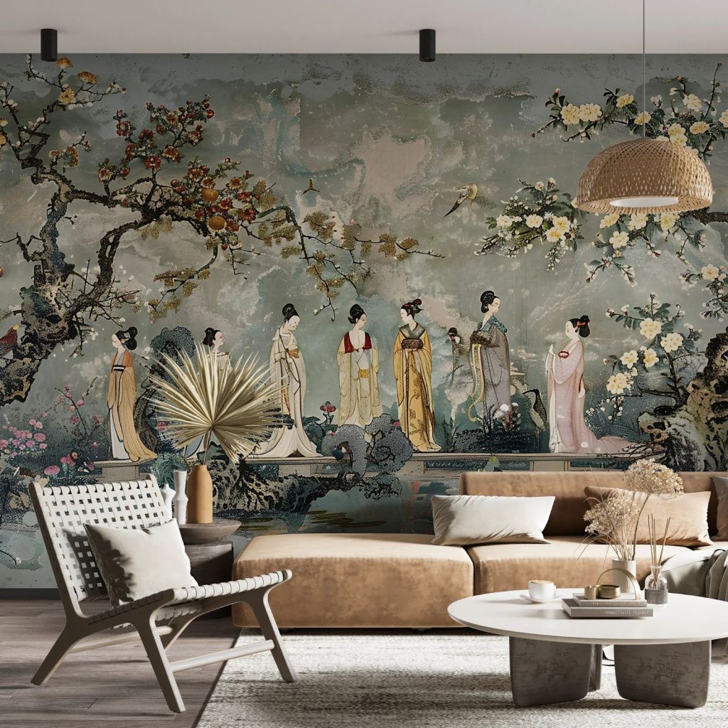 Гостиная в стиле шинуазри